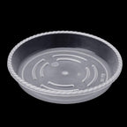 10-Piece Clear Plastic Planter Saucer Set