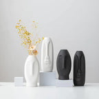 Abstract Long Face Ceramic Vase