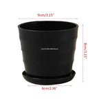 Colorful Mini Plastic Flower Pot Imitation Ceramic Vase