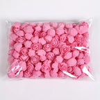 50/100/200 Pieces Teddy Bear of Roses 3cm Foam Wedding Decorative Christmas Decor for Home Diy Gifts Box Artificial Flowers