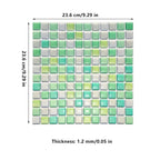 Mosaic Wall Tile Peel and Stick  Self adhesive Backsplash DIY Kitchen Bathroom Home Wall Sticker Vinyl 3D
