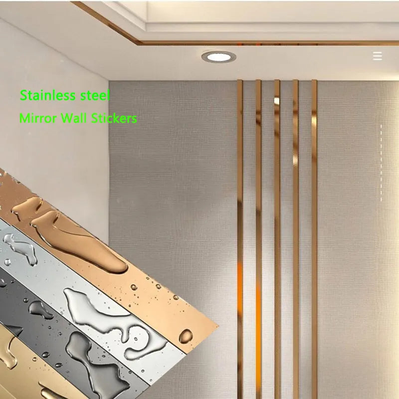 1 Roll Gold Wall Sticker