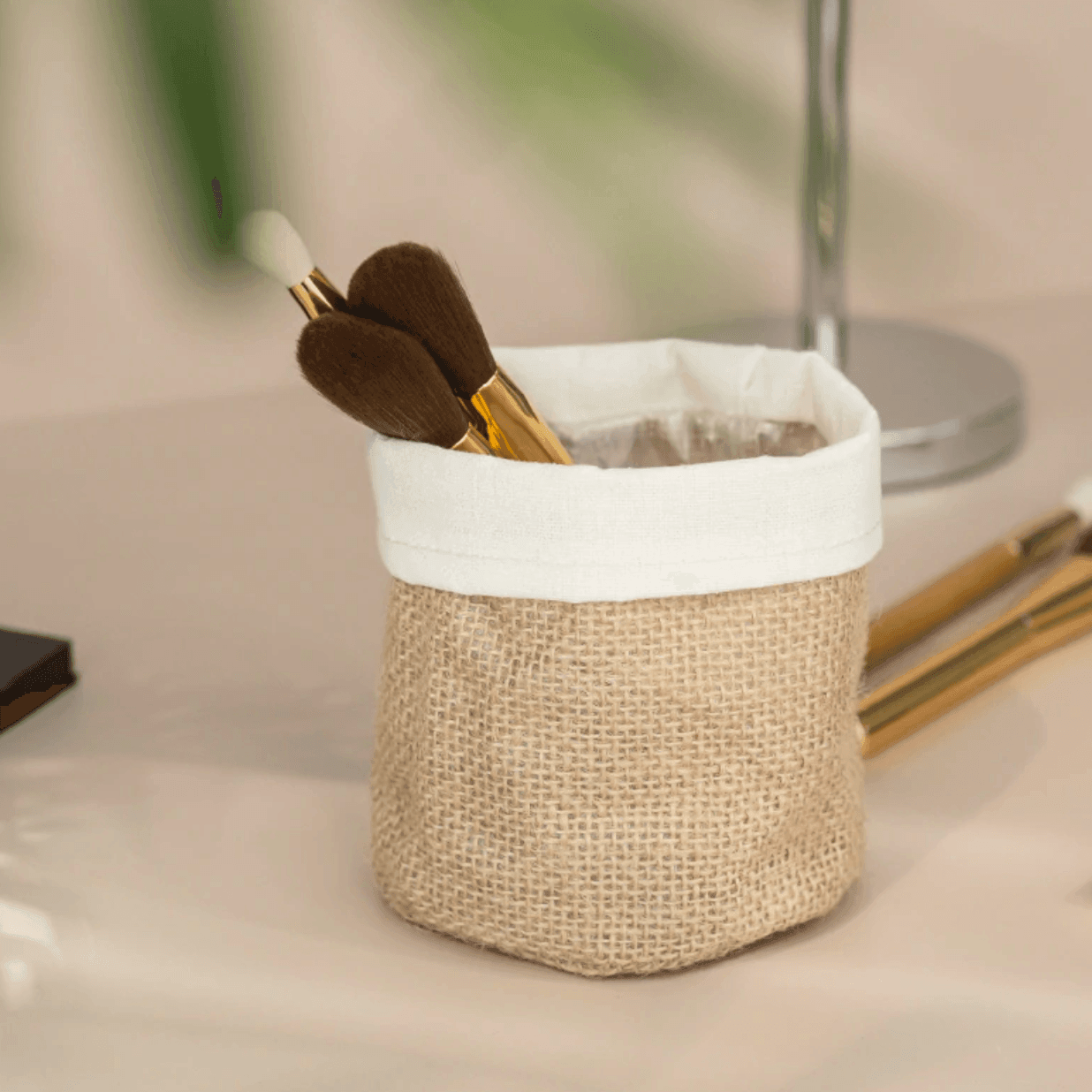 Rustic Cloth Planter Basket