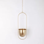 Halo Metal Hanging Planter