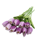 10-Piece Faux Tulips Artificial Flowers Purple | Sage & Sill