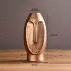 Abstract Long Face Ceramic Vase Peru / Rounded | Sage & Sill