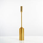 Gold Pillar Candle Holders Tall | Sage & Sill