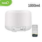 saengQ Electric Aroma Diffuser Air Humidifier 300ML 500ML 1000ML Ultrasonic Cool Mist Maker Fogger LED Essential Oil Diffuser