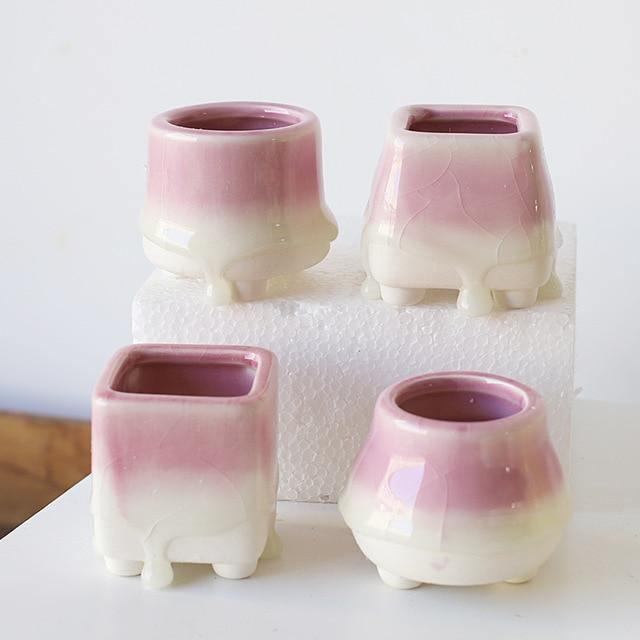 Marshmallow Drip Planters Thistle / Set | Sage & Sill