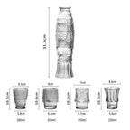 Colored Koi Fish-shaped Glass Cup Set 4-Piece Set Gainsboro | Sage & Sill