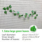 240cm Green Silk Artificial Hanging Ivy Leaf Garland Plants