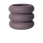 Round Rolls Ceramic Plant Pot RosyBrown / Small | Sage & Sill