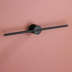 Kyler Modern Metal Towel Bar Small / Black / Black | Sage & Sill