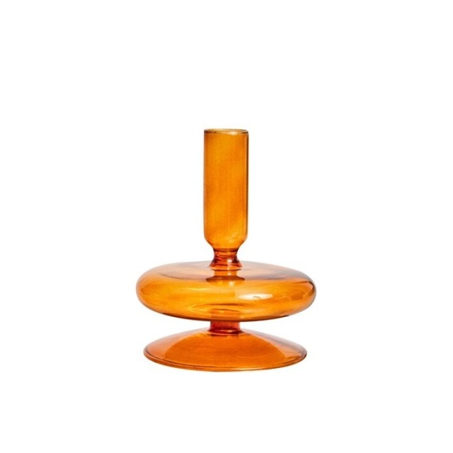 Handmade Colored Vintage Glass Candlestick Candle Holder