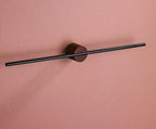 Kyler Modern Metal Towel Bar Large / Wood SaddleBrown / Black | Sage & Sill